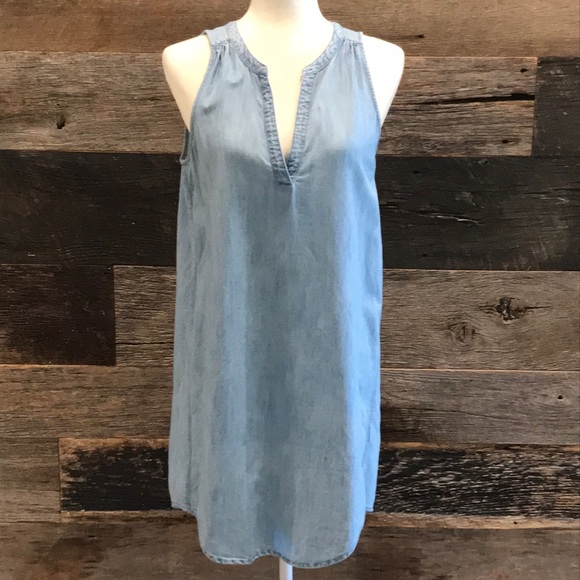 Joie Dresses & Skirts - Soft Joie Variegated Chambray Sleeveless Dress